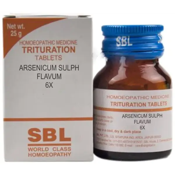 SBL Arsenicum Sulph Flavum Trituration Tablet 6X